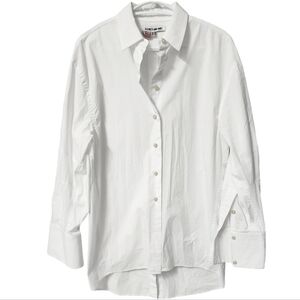 Elizabeth and James White Button Down Shirt